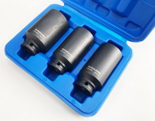 IMPACT SOCKET SET 3 PIECES 1/2″ DRIVE 30mm 32mm 36mm THIN WALL BLACK FINISH – TOOLZONE KDPSS248