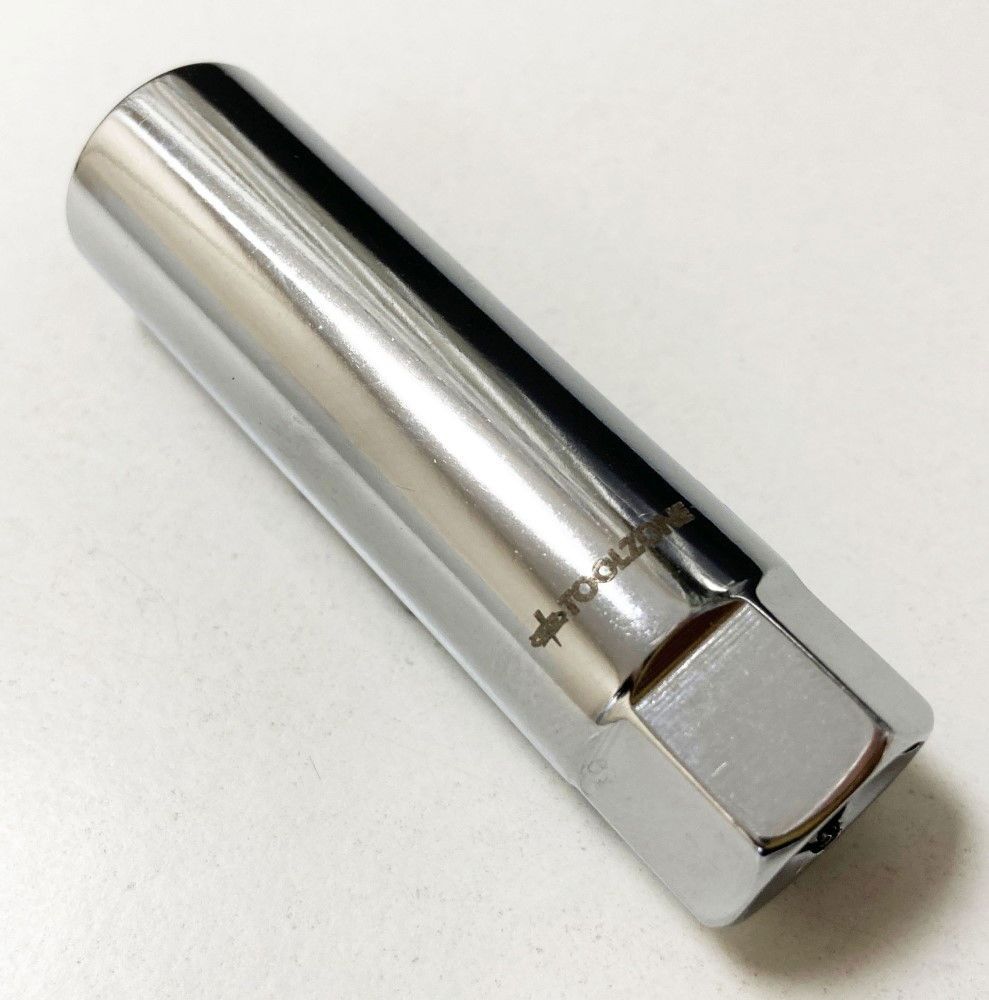 SPARK PLUG SOCKET 3/8" DRIVE 14mm THIN WALL 12 POINT CRV - TOOLZONE KDPSS237