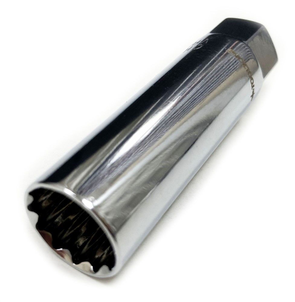 SPARK PLUG SOCKET 3/8" DRIVE 14mm THIN WALL 12 POINT CRV - TOOLZONE KDPSS237 - Image 3