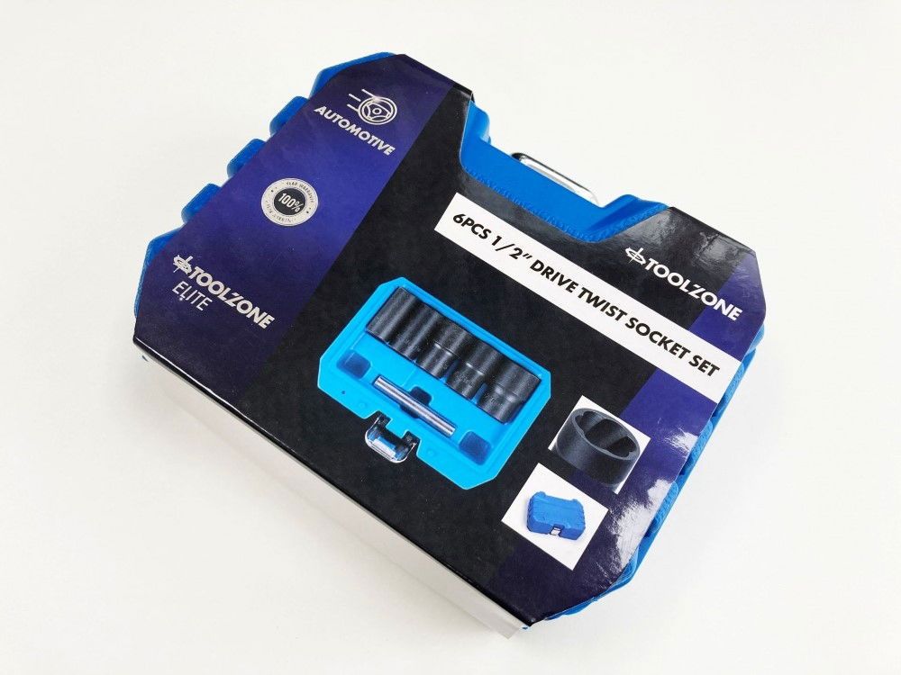 TWIST SOCKET SET 1/2" DRIVE 6 PIECES 17mm-27mm - TOOLZONE KDPSS228 - Image 2