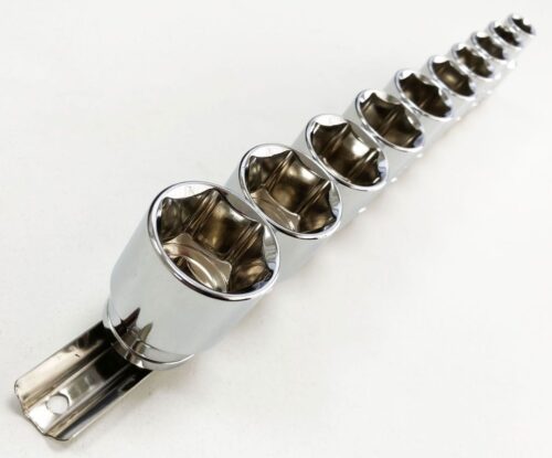 SOCKET SET SHALLOW 1/2″ DRIVE AF 10 PIECES CRV POLISHED – TOOLZONE KDPSS208