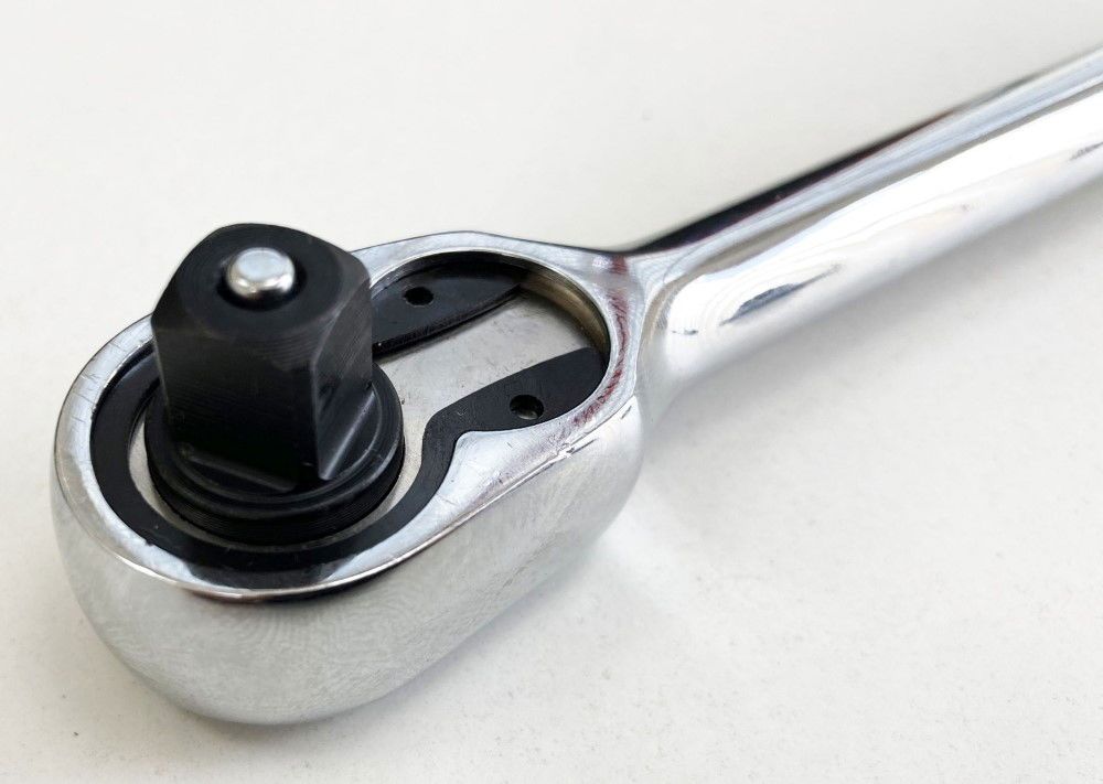 RATCHET HANDLE EXTRA LONG 3/8" DRIVE 280mm POLISHED CRV - TOOLZONE KDPSS199