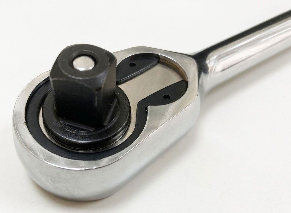 RATCHET HANDLE EXTRA LONG 1/2" DRIVE 375mm POLISHED CRV - TOOLZONE KDPSS200 - Image 6