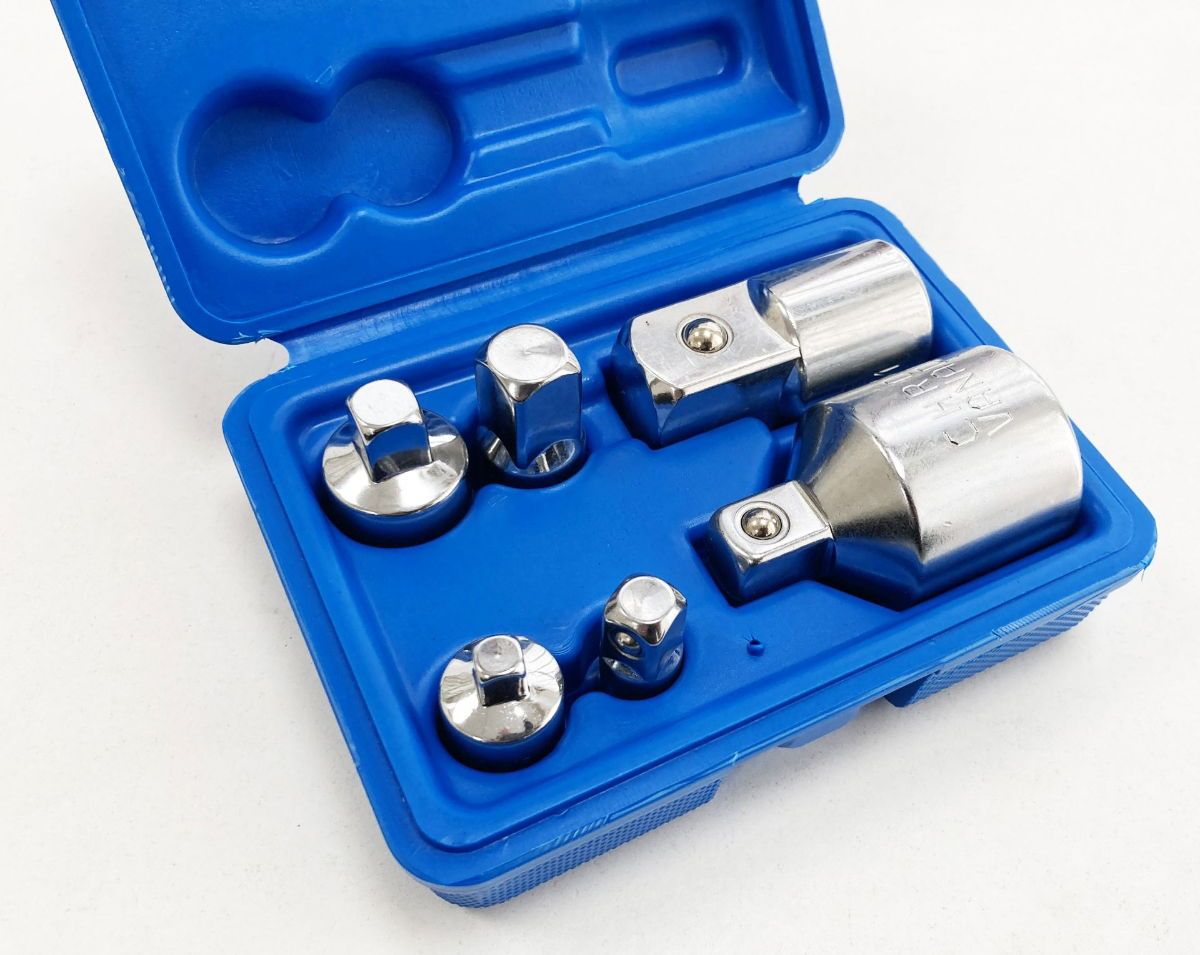 ADAPTOR SET 6 PIECES CRV SATIN FINISH - TOOLZONE KDPSS203 - Image 5
