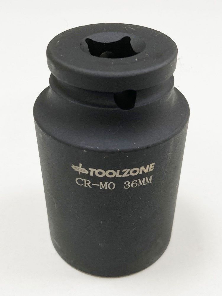 IMPACT SOCKET 1/2" DRIVE DEEP 36mm CRMO - TOOLZONE KDPSS134 - Image 2