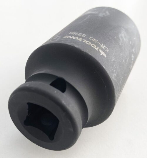 IMPACT SOCKET 1/2″ DRIVE DEEP 32mm CRMO – TOOLZONE KDPSS133