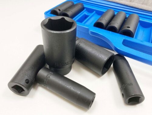 IMPACT SOCKET SET 1/2″ DRIVE DEEP 14 PIECES 10-32mm – TOOLZONE KDPSS127