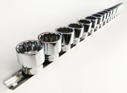 SOCKET SET 3/8″ DRIVE SHALLOW CRV 17 PIECES 8-24mm BI HEX – TOOLZONE KDPSS094