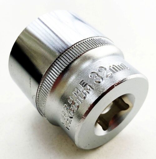 SOCKET 1/2″ DRIVE 32mm CRV SATIN SINGLE HEX – TOOLZONE KDPSS088