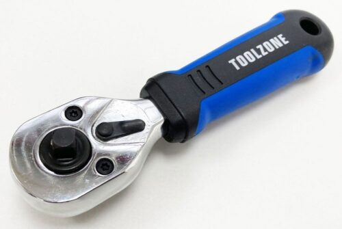 RATCHET HANDLE STUBBY 1/4″ & 3/8″ DRIVE 72 TEETH 5-3/8″ – TOOLZONE KDPSS065