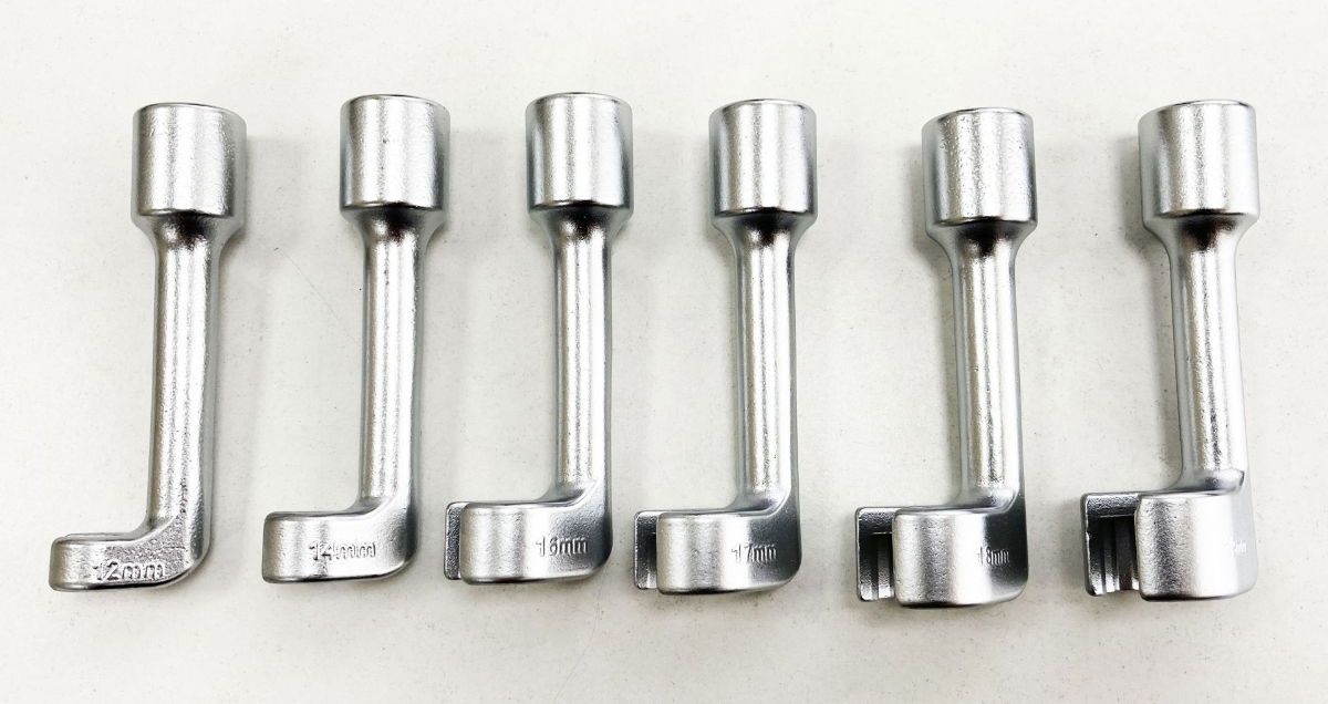 DIESEL INJECTOR LINE SOCKET SET 6pc 1/2" DRIVE 12-19mm - TOOLZONE KDPAU338