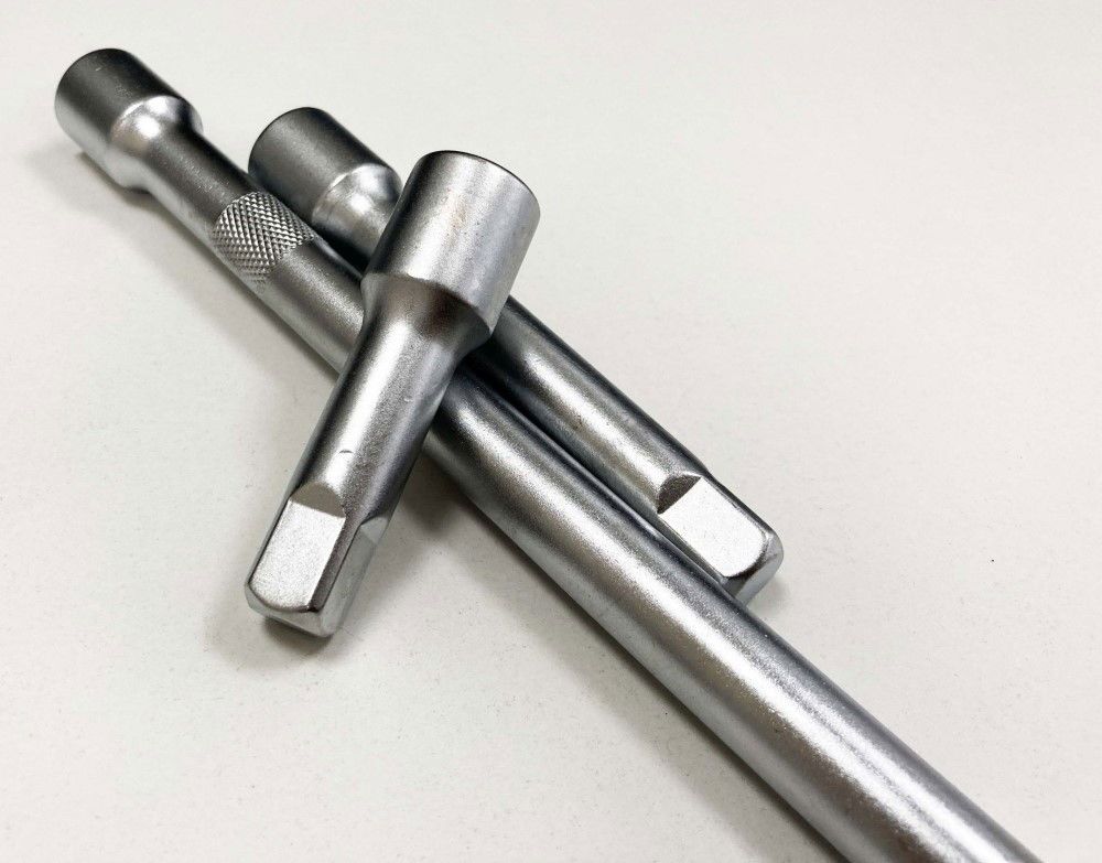 EXTENSION BAR SET 1/2" DRIVE 3pc 3" 5" 10" CRV SATIN FINISH - TOOLZONE KDPSS027 - Image 2