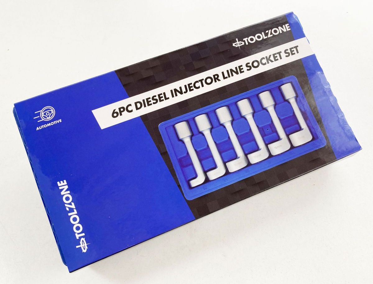 DIESEL INJECTOR LINE SOCKET SET 6pc 1/2" DRIVE 12-19mm - TOOLZONE KDPAU338 - Image 8