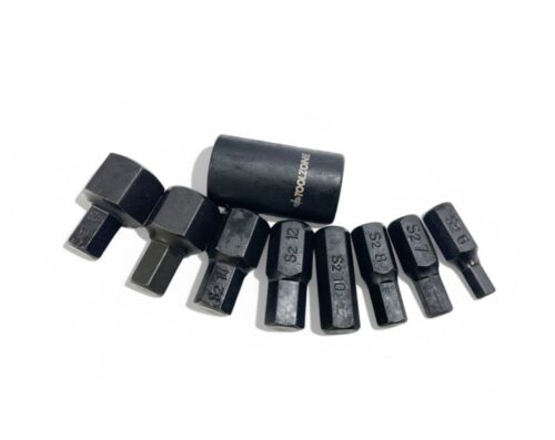 IMPACT HEX BIT SET 9PC H6-H19 1/2″ DRIVE – TOOLZONE KDPSD066