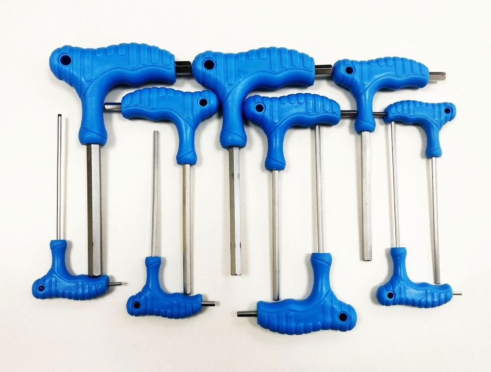 HEX KEY SET T HANDLE AF 10pc IN RACK CHROME VANADIUM - TOOLZONE KDPHX016 - Image 2