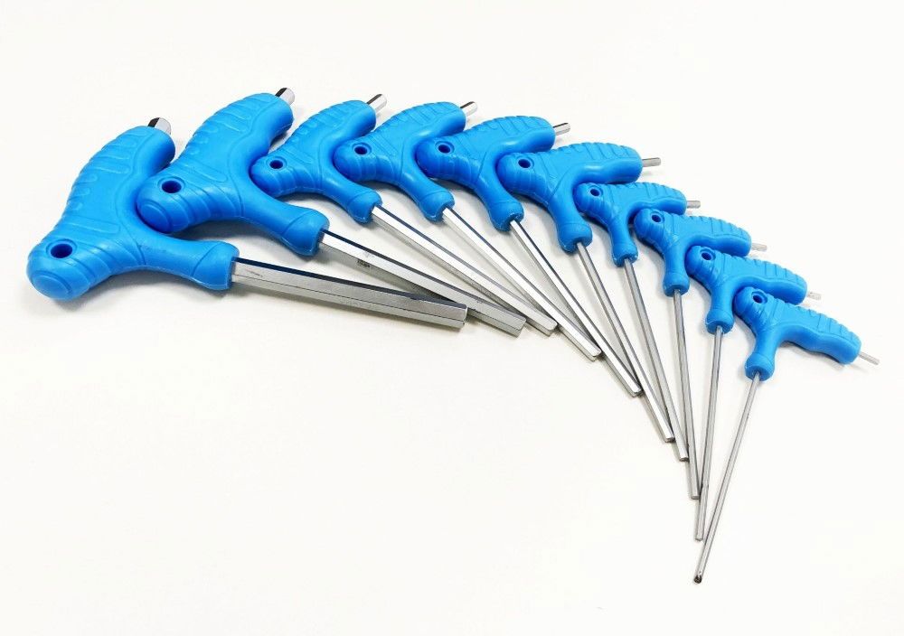 HEX KEY SET T HANDLE AF 10pc IN RACK CHROME VANADIUM - TOOLZONE KDPHX016 - Image 6