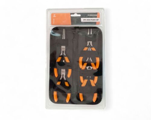 MINI PLIER SET 5PC DOUBLE DIPPED HANDLE ORANGE – TOOLZONE KDPPL299