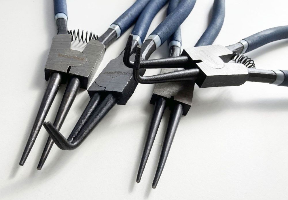 CIRCLIP PLIERS SET 4PC 13" INTERNAL AND EXTERNAL STRAIGHT AND BENT - TOOLZONE KDPPL243 - Image 3