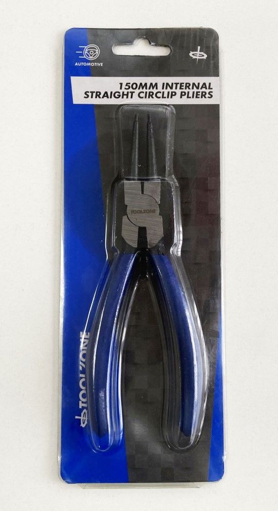 CIRCLIP PLIERS INTERNAL STRAIGHT 6" CARBON STEEL - TOOLZONE KDPPL237 - Image 2
