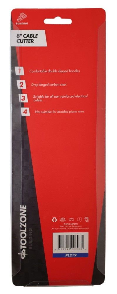 CABLE CUTTERS 8″ CHROME VANADIUM STEEL – TOOLZONE KDPPL219