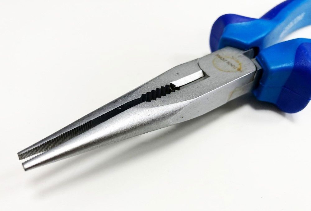 LONG NOSE PLIER HEAVY DUTY 8" SATIN FINISH DROP FORGED STEEL - TOOLZONE KDPPL205 - Image 5