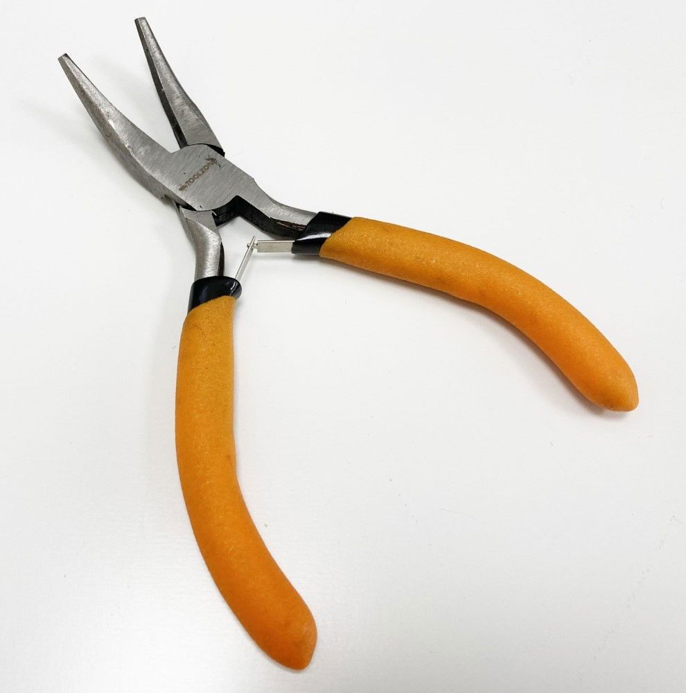 MINI BENT NOSE PLIER SPRING LOADED FOAM HANDLES - TOOLZONE KDPPL179 - Image 2