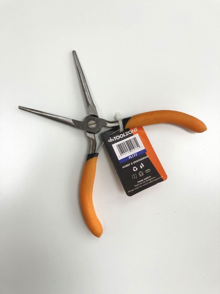 MINI NEEDLE NOSE PLIER SPRING LOADED FOAM HANDLES - TOOLZONE KDPPL177 - Image 2