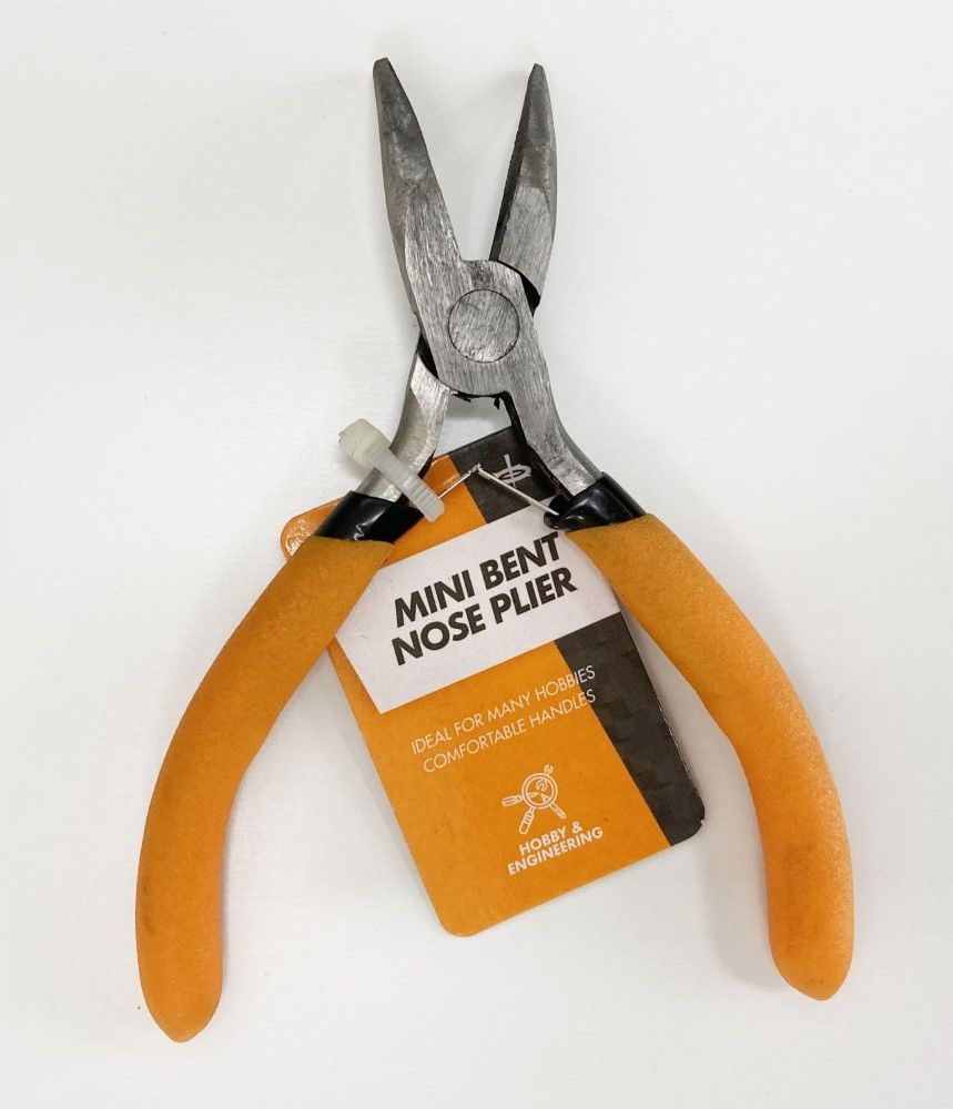 MINI BENT NOSE PLIER SPRING LOADED FOAM HANDLES - TOOLZONE KDPPL179 - Image 3