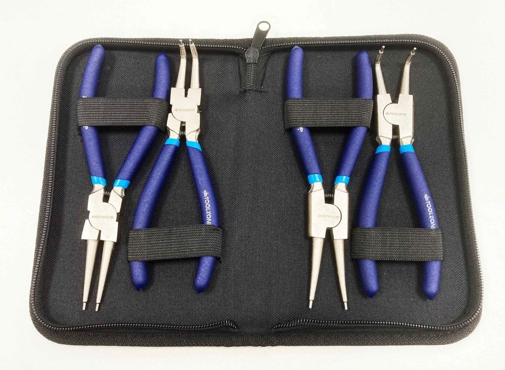 CIRCLIP PLIER SET 4PC 7" CRV 6150 DROP FORGED STEEL - TOOLZONE KDPPL138 - Image 2