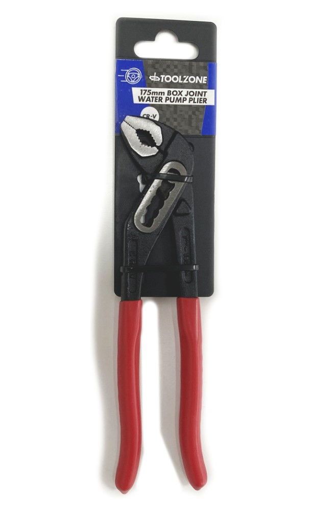 WATER PUMP PLIERS BOX JOINT 180mm CRV BLACK FINISH - TOOLZONE KDPPL141 - Image 3