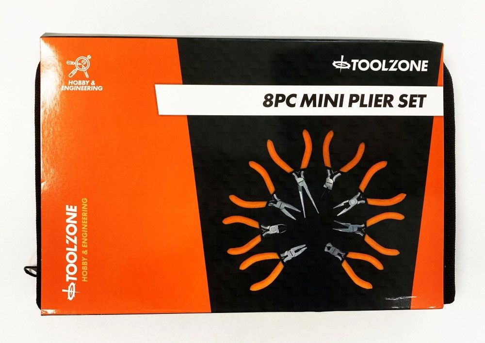 MINI PLIER SET ASSORTED 8PC CHROME VANADIUM STEEL - TOOLZONE KDPPL137 - Image 2
