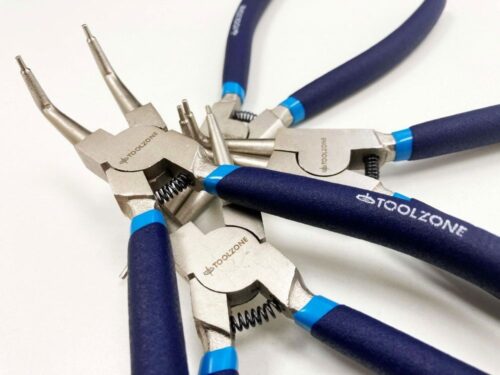 CIRCLIP PLIER SET 4PC 7″ CRV 6150 DROP FORGED STEEL – TOOLZONE KDPPL138