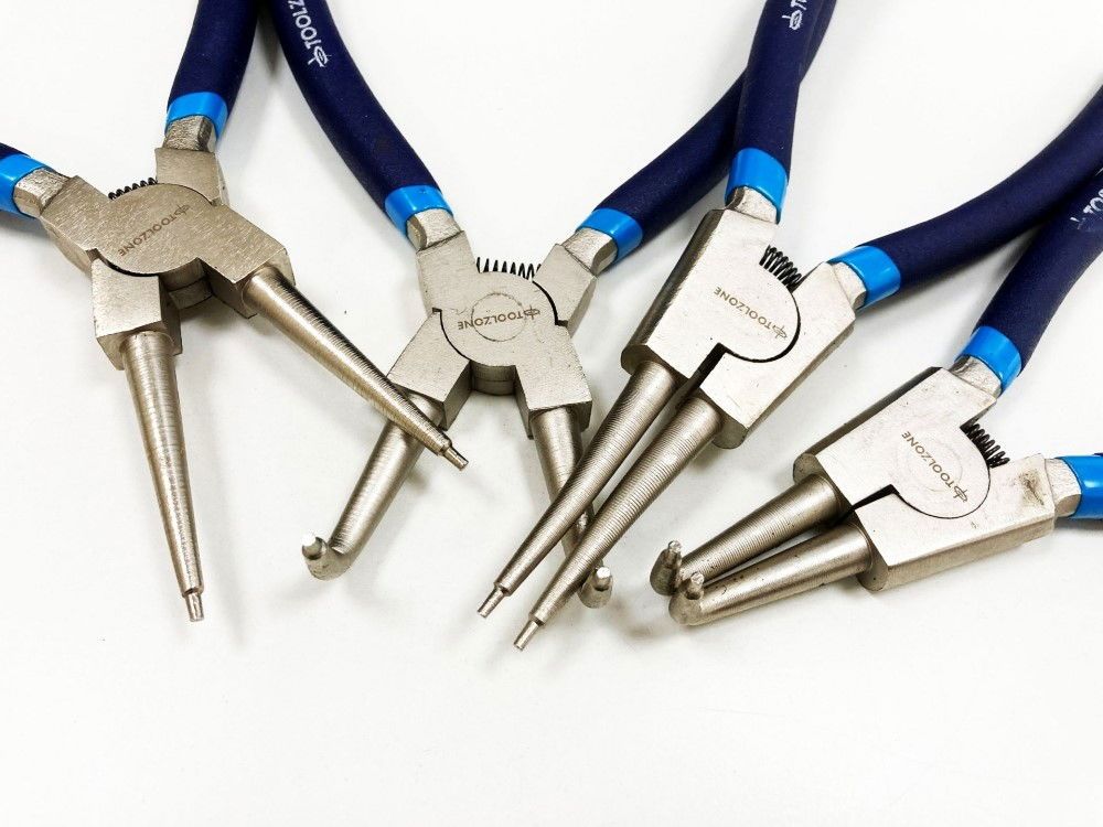 CIRCLIP PLIER SET 4PC 9" CRV 6150 DROP FORGED STEEL - TOOLZONE KDPPL139 - Image 3