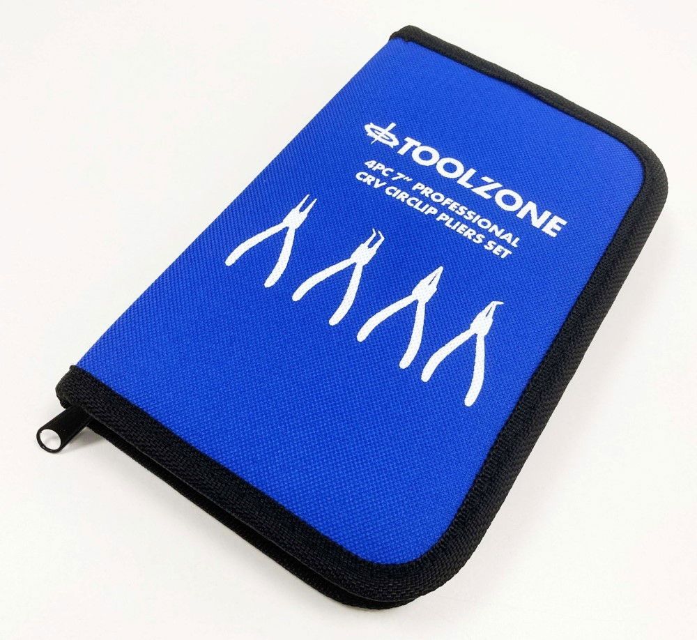 CIRCLIP PLIER SET 4PC 7" CRV 6150 DROP FORGED STEEL - TOOLZONE KDPPL138 - Image 4