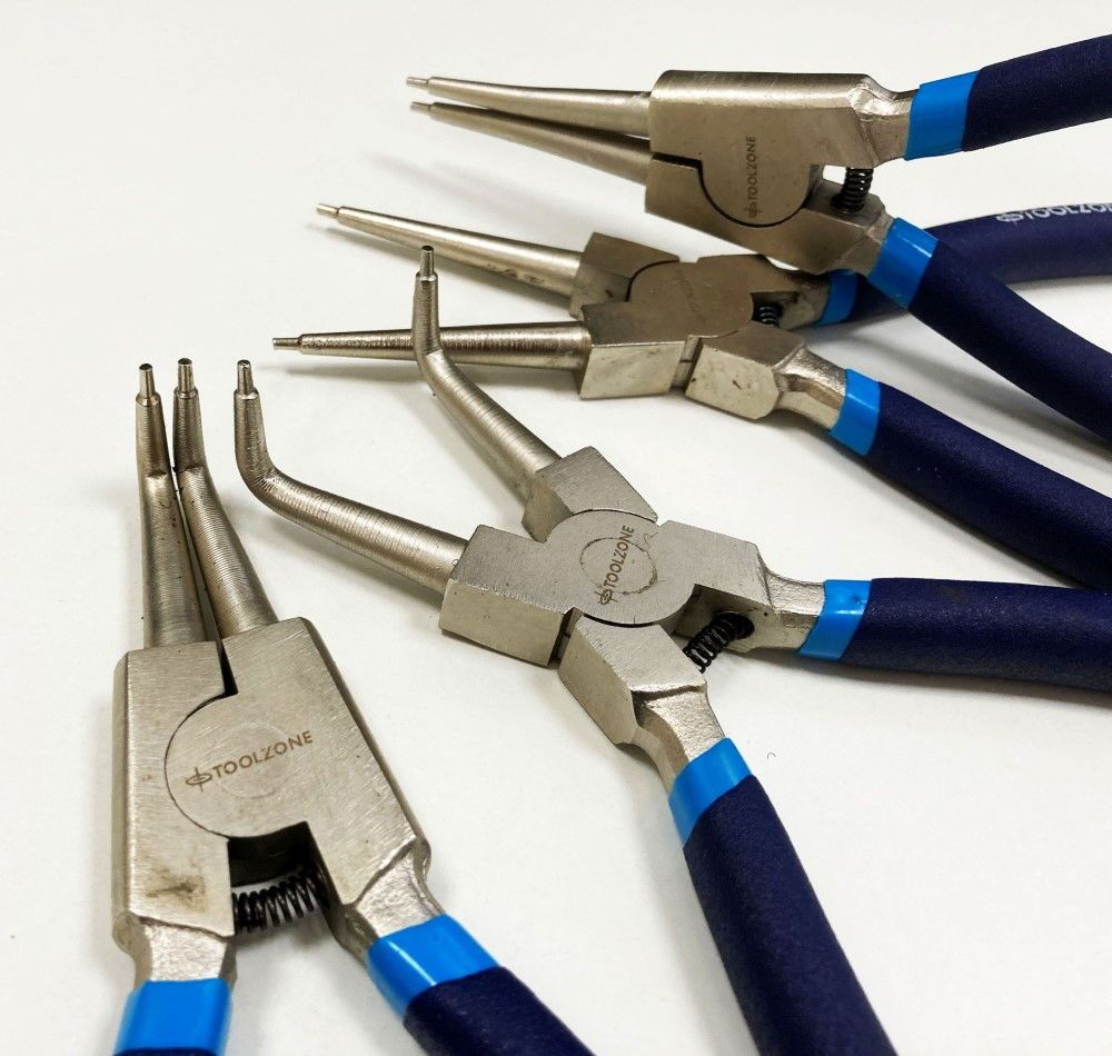 CIRCLIP PLIER SET 4PC 9" CRV 6150 DROP FORGED STEEL - TOOLZONE KDPPL139 - Image 5