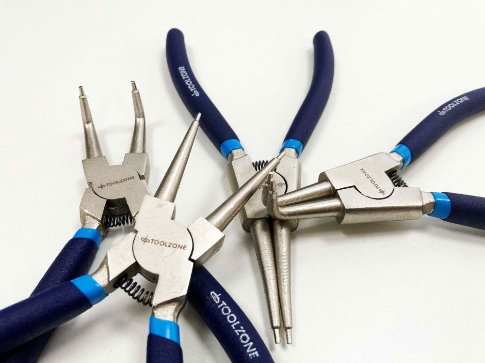 CIRCLIP PLIER SET 4PC 7" CRV 6150 DROP FORGED STEEL - TOOLZONE KDPPL138 - Image 5