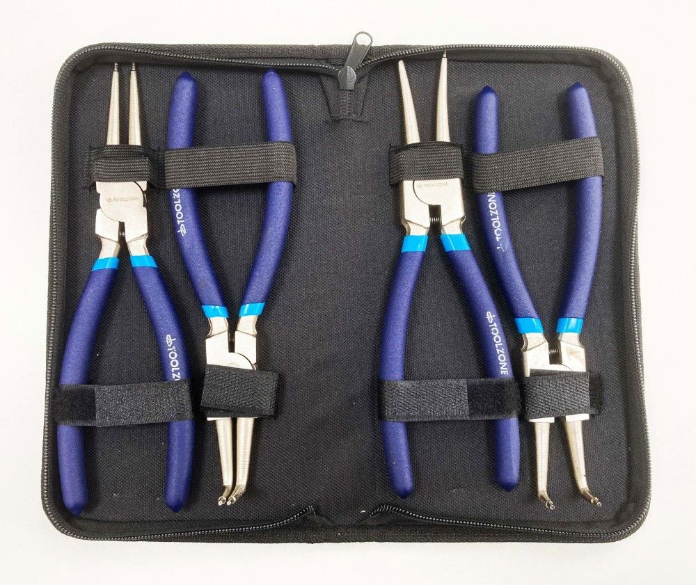 CIRCLIP PLIER SET 4PC 9" CRV 6150 DROP FORGED STEEL - TOOLZONE KDPPL139 - Image 6