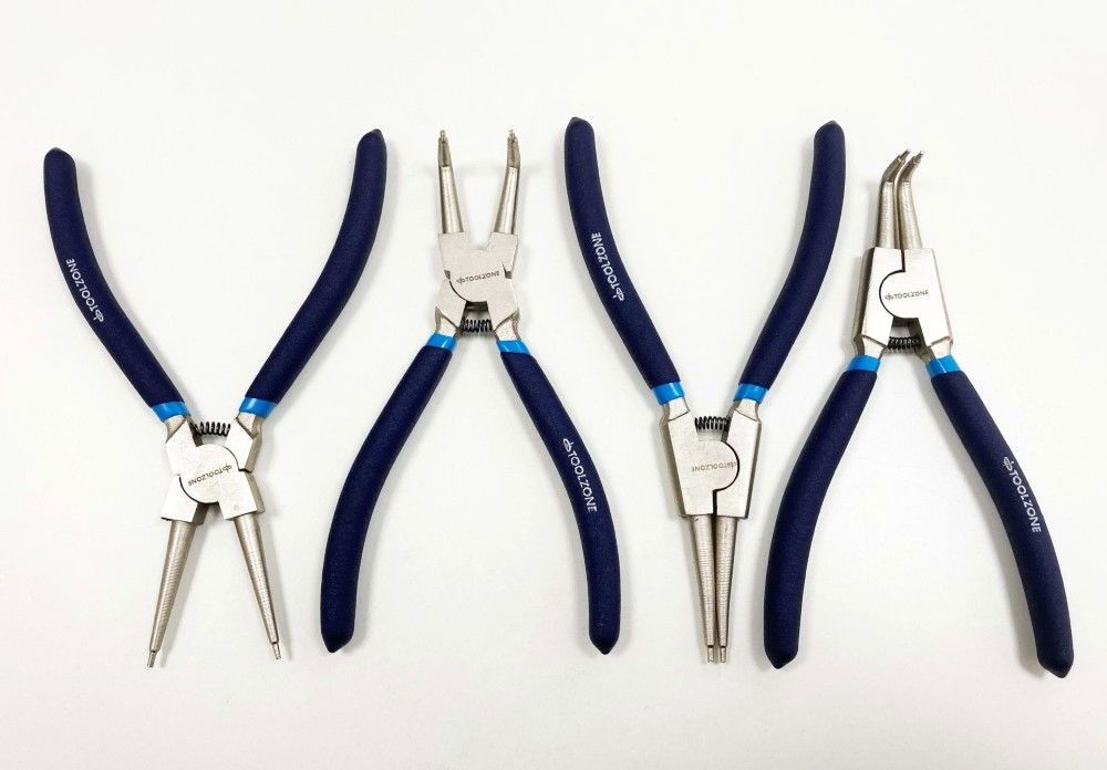 CIRCLIP PLIER SET 4PC 7" CRV 6150 DROP FORGED STEEL - TOOLZONE KDPPL138 - Image 6