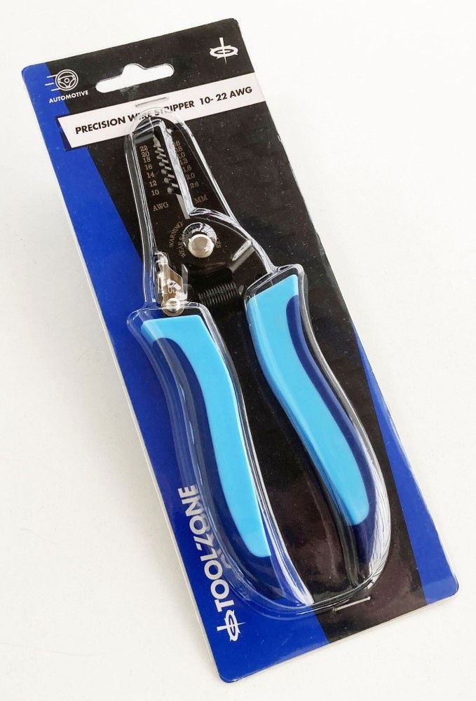 WIRE STRIP PLIERS 10-22 swg SPRING LOADED LOCKING CATCH - TOOLZONE KDPPL129 - Image 2