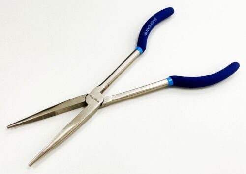 LONG NOSE PLIERS STRAIGHT 11″ CRV SOFT GRIP HANDLES – TOOLZONE KDPPL132