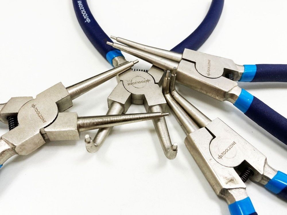 CIRCLIP PLIER SET 4PC 9" CRV 6150 DROP FORGED STEEL - TOOLZONE KDPPL139 - Image 9