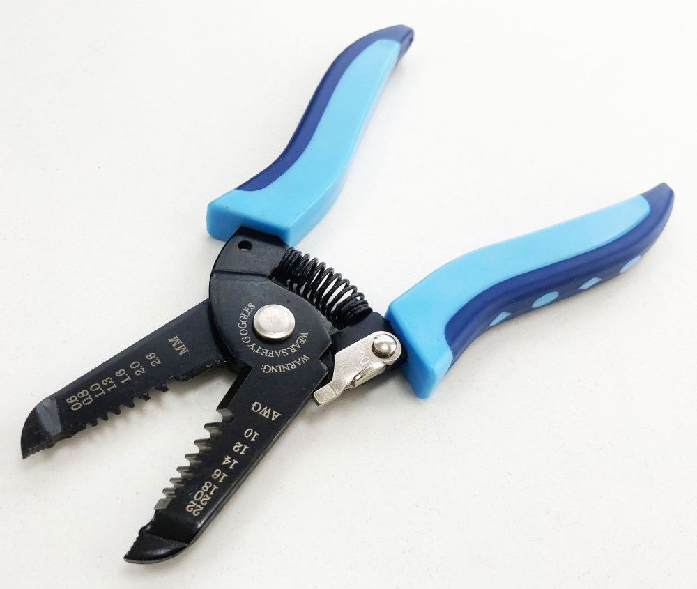 WIRE STRIP PLIERS 10-22 swg SPRING LOADED LOCKING CATCH - TOOLZONE KDPPL129 - Image 3