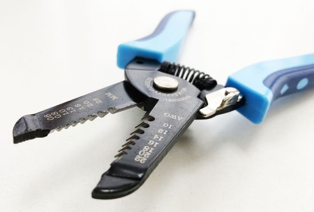 WIRE STRIP PLIERS 10-22 swg SPRING LOADED LOCKING CATCH - TOOLZONE KDPPL129 - Image 4