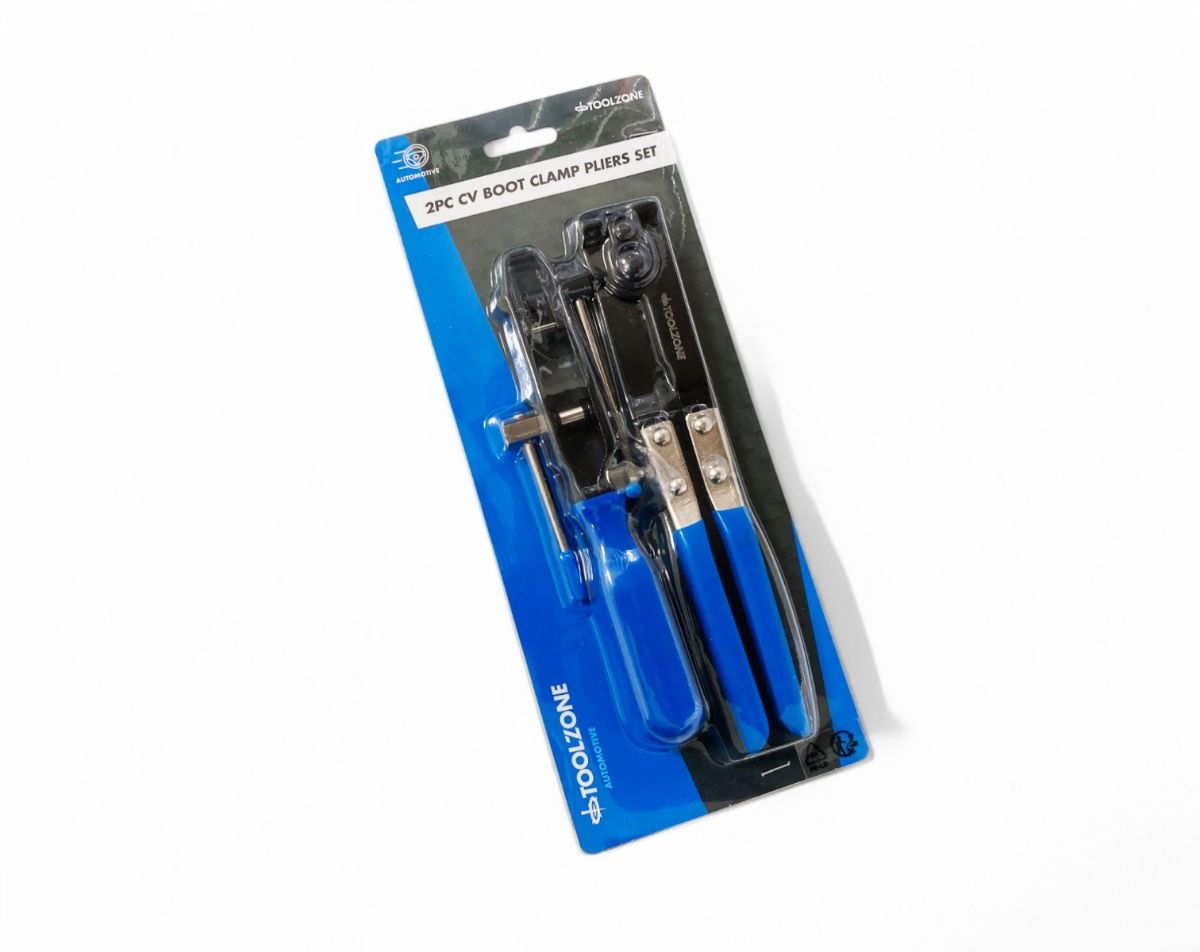 CV BOOT CLAMP PLIER SET 2pc WITH WINDER AND CUTTER - TOOLZONE KDPAU040 - Image 2
