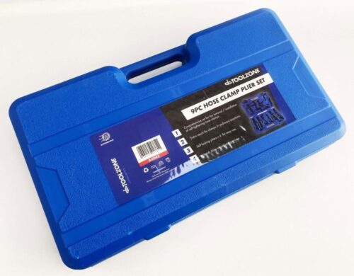 HOSE CLAMP PLIER SET 9pc WITH REMOVER AND SWIVEL JAW TOOLS – TOOLZONE KDPAU043