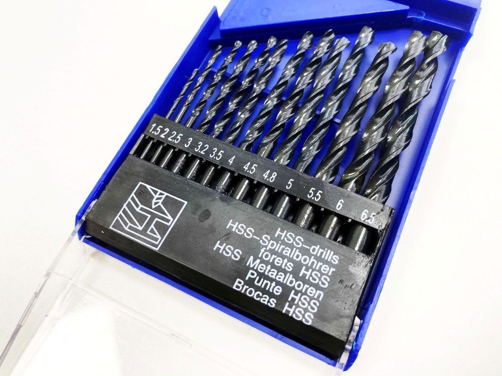DRILL BIT SET HSS 13PC 1.5-6.5mm - TOOLZONE KDPDR082