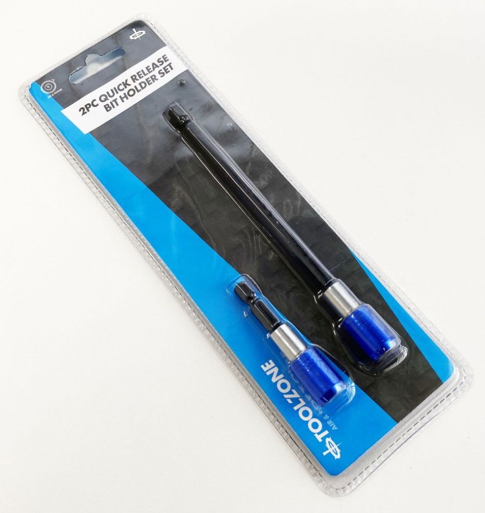 QUICK FIT BIT ADAPTOR SET 2PC 60mm 150mm 1/4" DRIVE - TOOLZONE KDPSD306 - Image 5