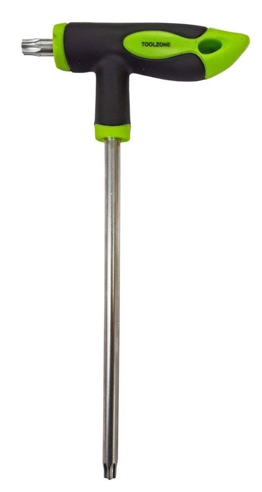 T HANDLE HEX AND STAR SCREWDRIVER SET 16PC CRV - TOOLZONE KDPSD305 - Image 4