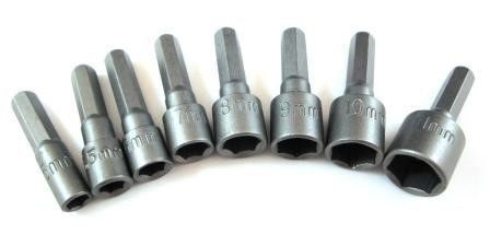 NUT DRIVER SET 8PC 1/4" HEX SHANK 5-11mm - TOOLZONE KDPSD242 - Image 2