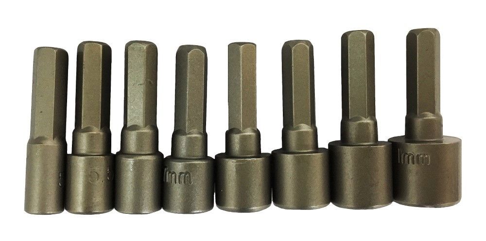 NUT DRIVER SET 8PC 1/4" HEX SHANK 5-11mm - TOOLZONE KDPSD242 - Image 3